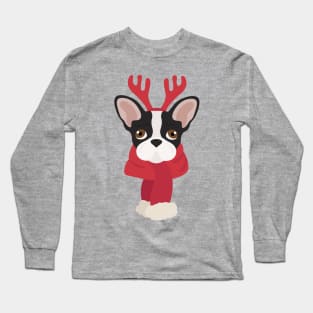 Cristmas French Bulldog Long Sleeve T-Shirt